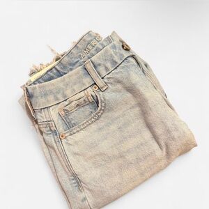 American Eagle Light Blue Curvy Mom Jeans